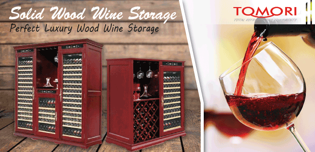 Tomori Solid Wood Wine Storage