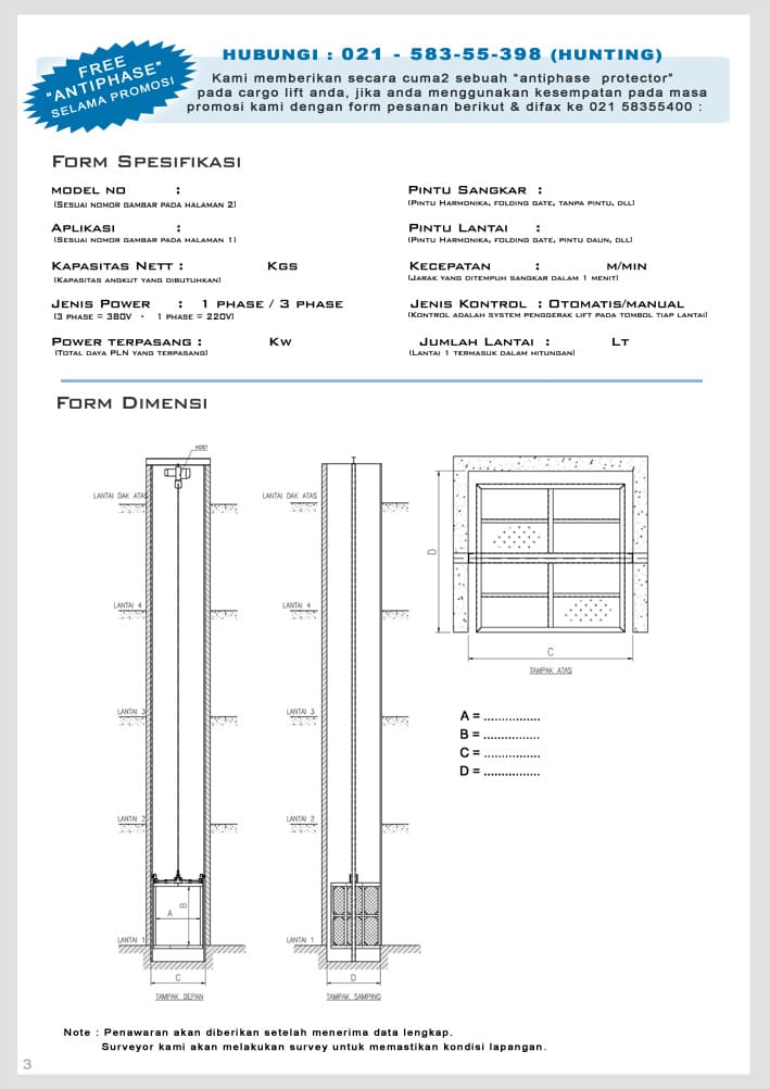 Cargo Lift Indotara