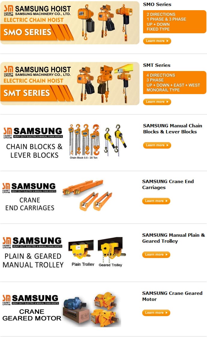 List Produk Samsung Hoist