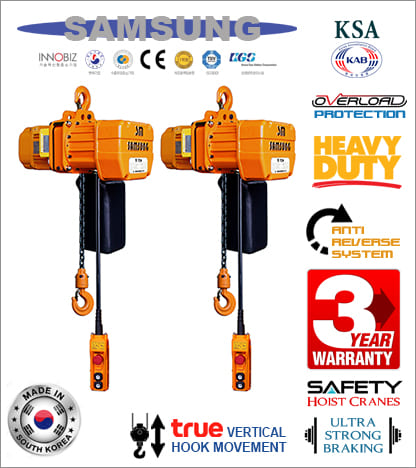 Samsung Electric Chain hoist 1T SMO-S1000 Samsung Electric Chain hoist 1T SMO-S1000