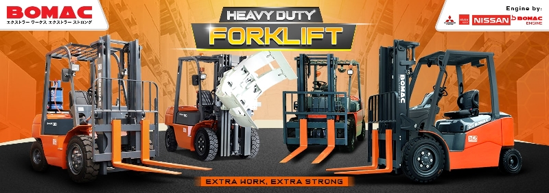Bomac Forklift Banner Product