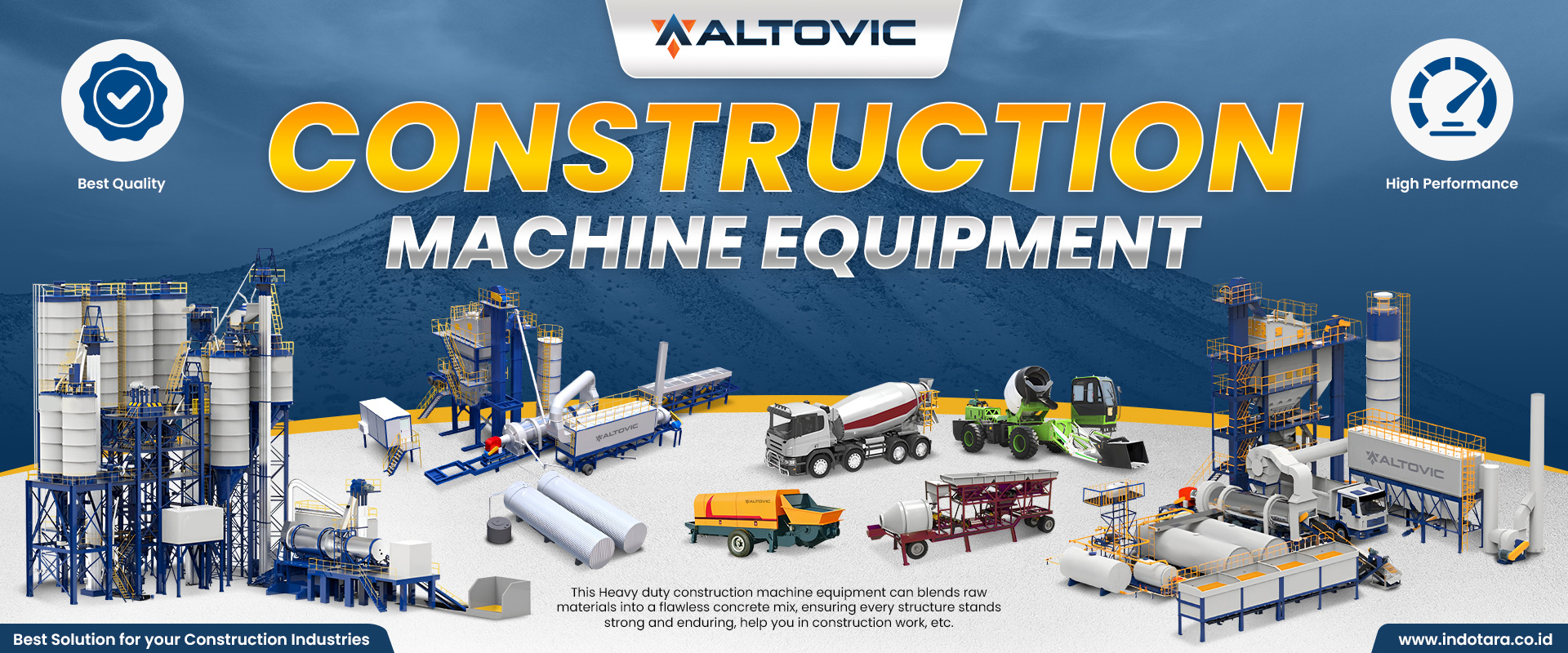 Jual ALTOVIC Construction Machine