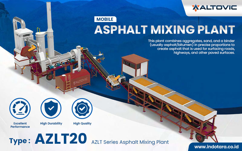 Jual Asphalt Mixing Plant AZLT Series Mobile Type