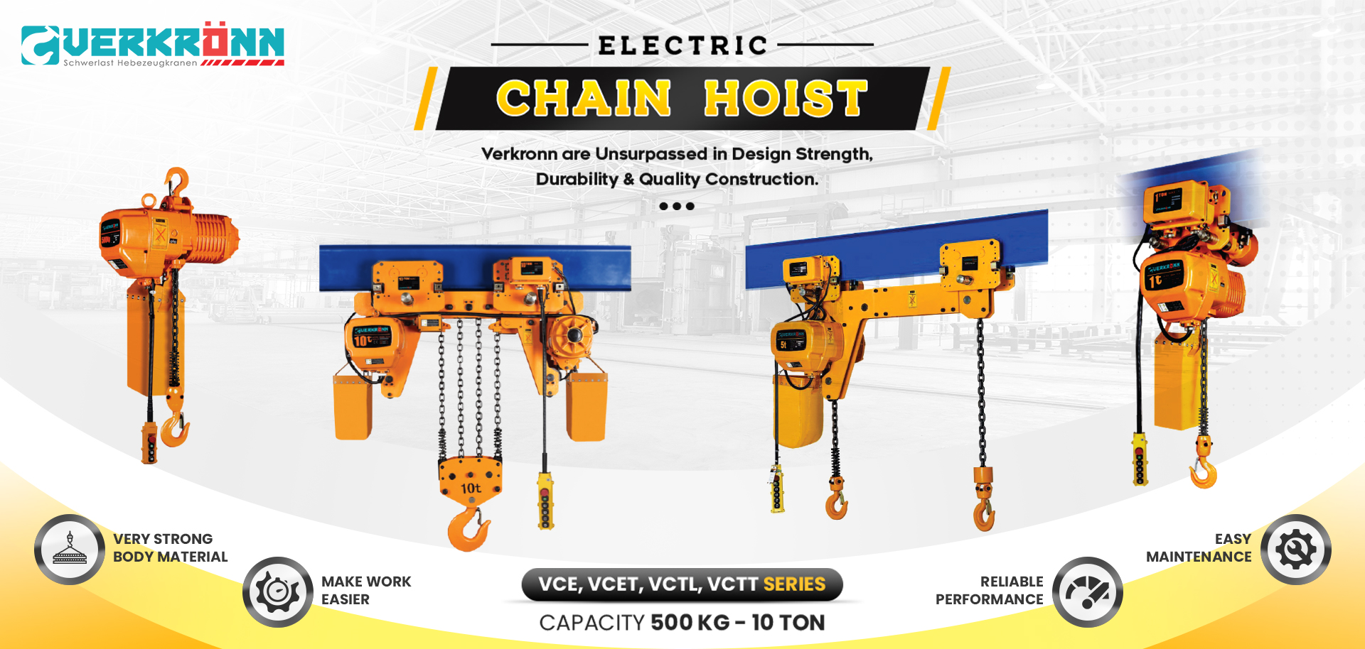 Jual Verkronn Electric Chain Hoist, Harga Verkronn Electric Chain Hoist, Verkronn Electric Chain Hoist Murah