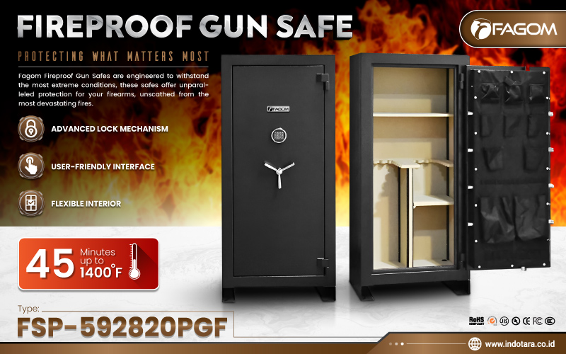 Jual Brankas Fireproof Gun Safe Fagom Murah Berkualitas