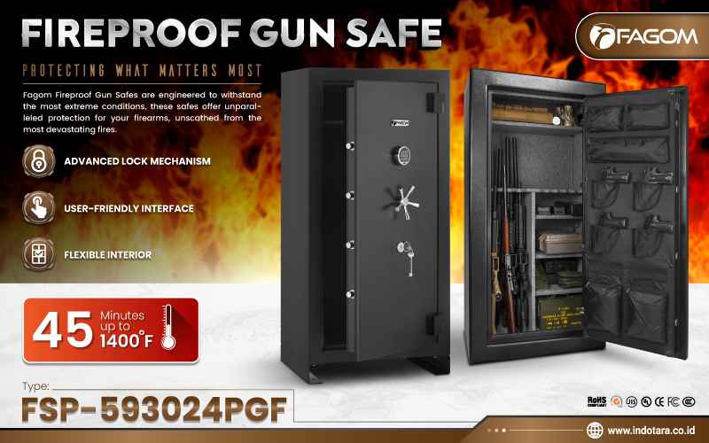 Jual Brankas Fireproof Gun Safe Fagom Murah Berkualitas