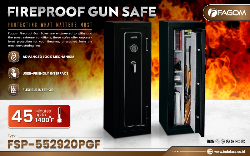 Jual Brankas Fireproof Gun Safe Fagom Murah Berkualitas