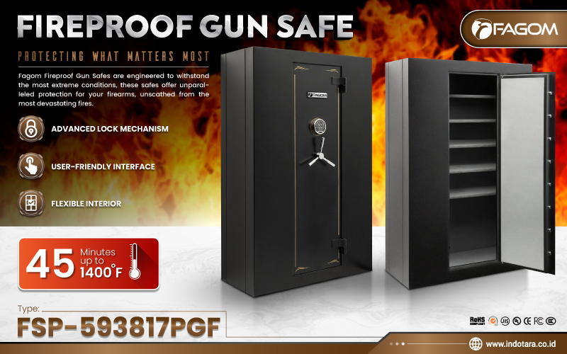 Jual Brankas Fireproof Gun Safe Fagom Murah Berkualitas