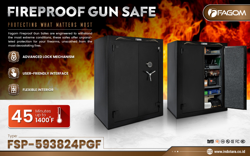 Jual Brankas Fireproof Gun Safe Fagom Murah Berkualitas