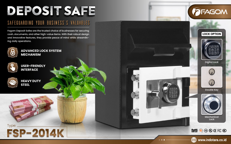 Jual Brankas Deposit Safe Fagom Berkualitas