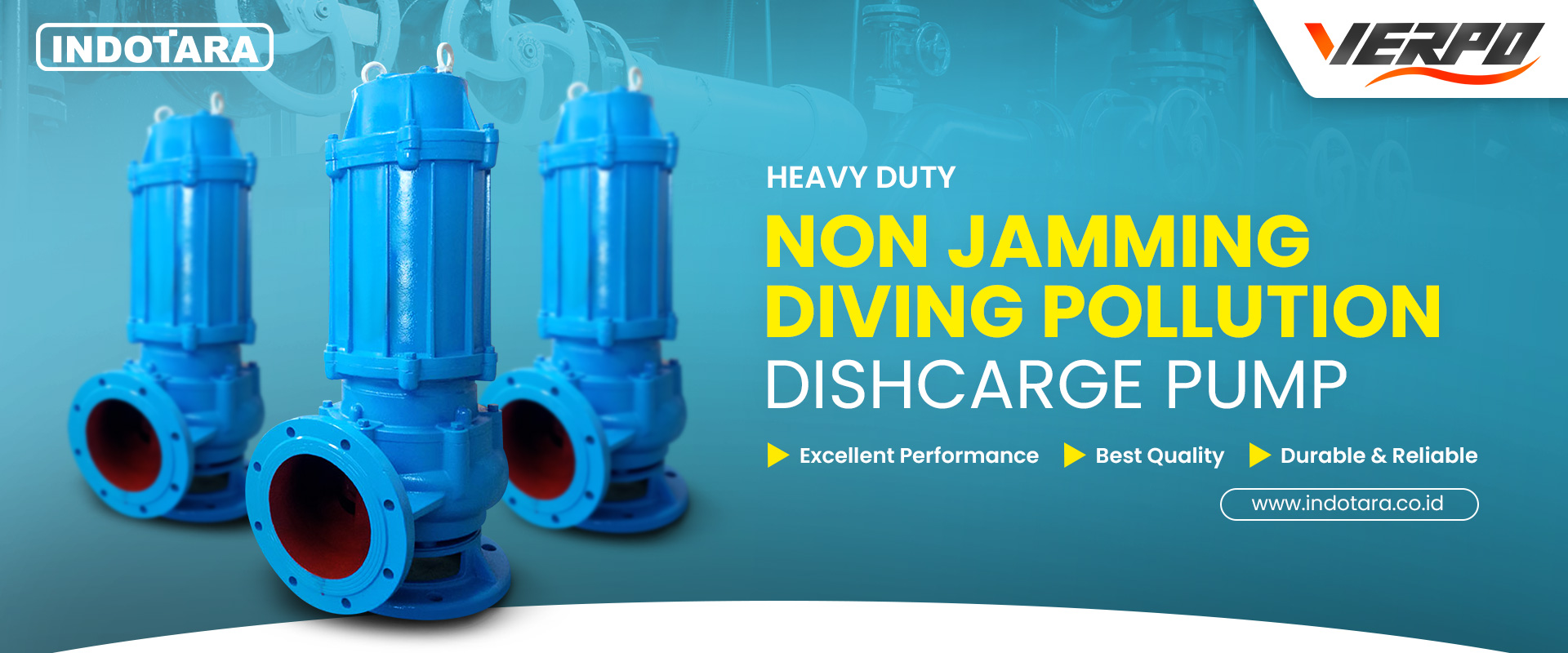 Jual Non-Jamming Diving Pollution Discharge Pump