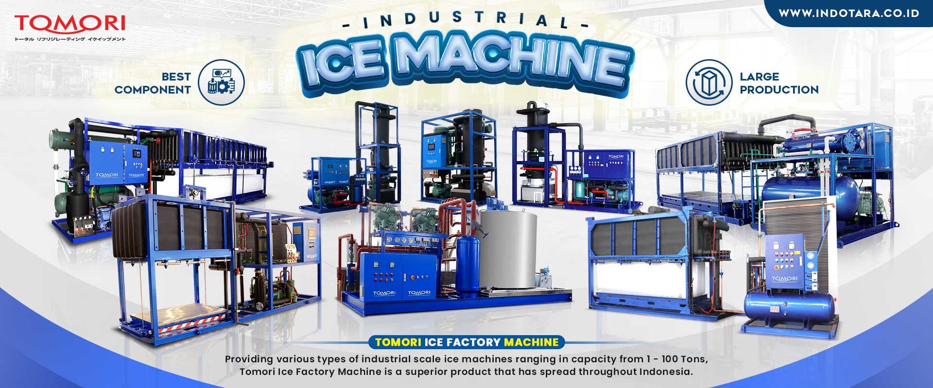 Jual Tomori Industrial Flakes Ice Machine