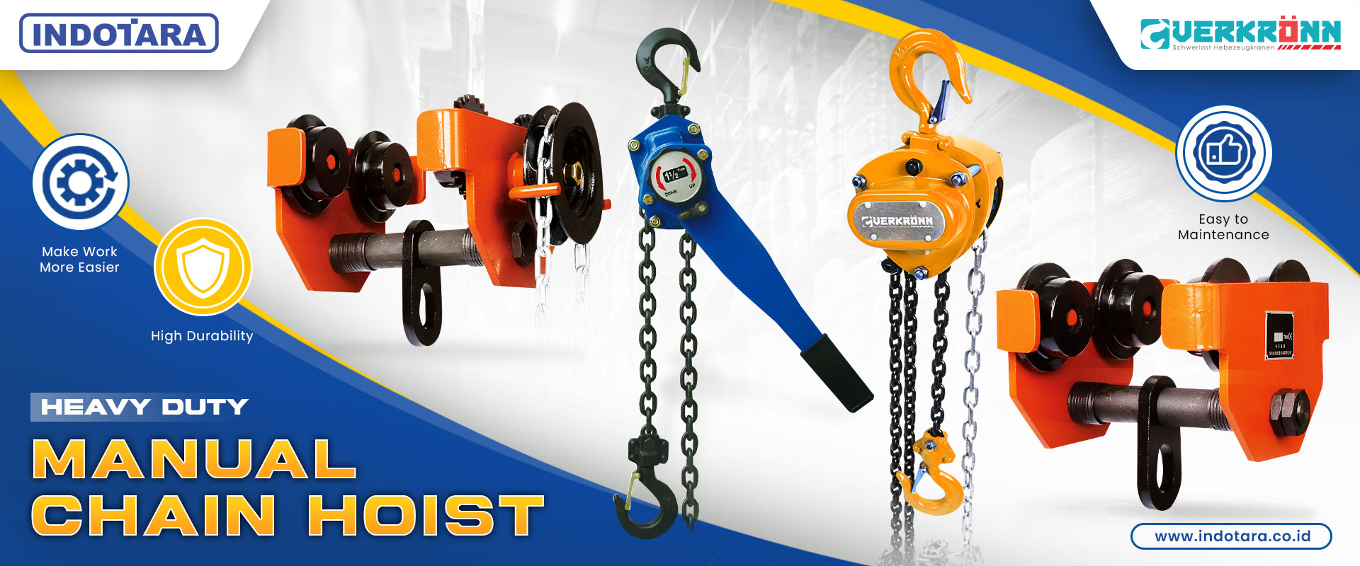 Jual VERKRONN Manual Chain Hoist Berkualitas