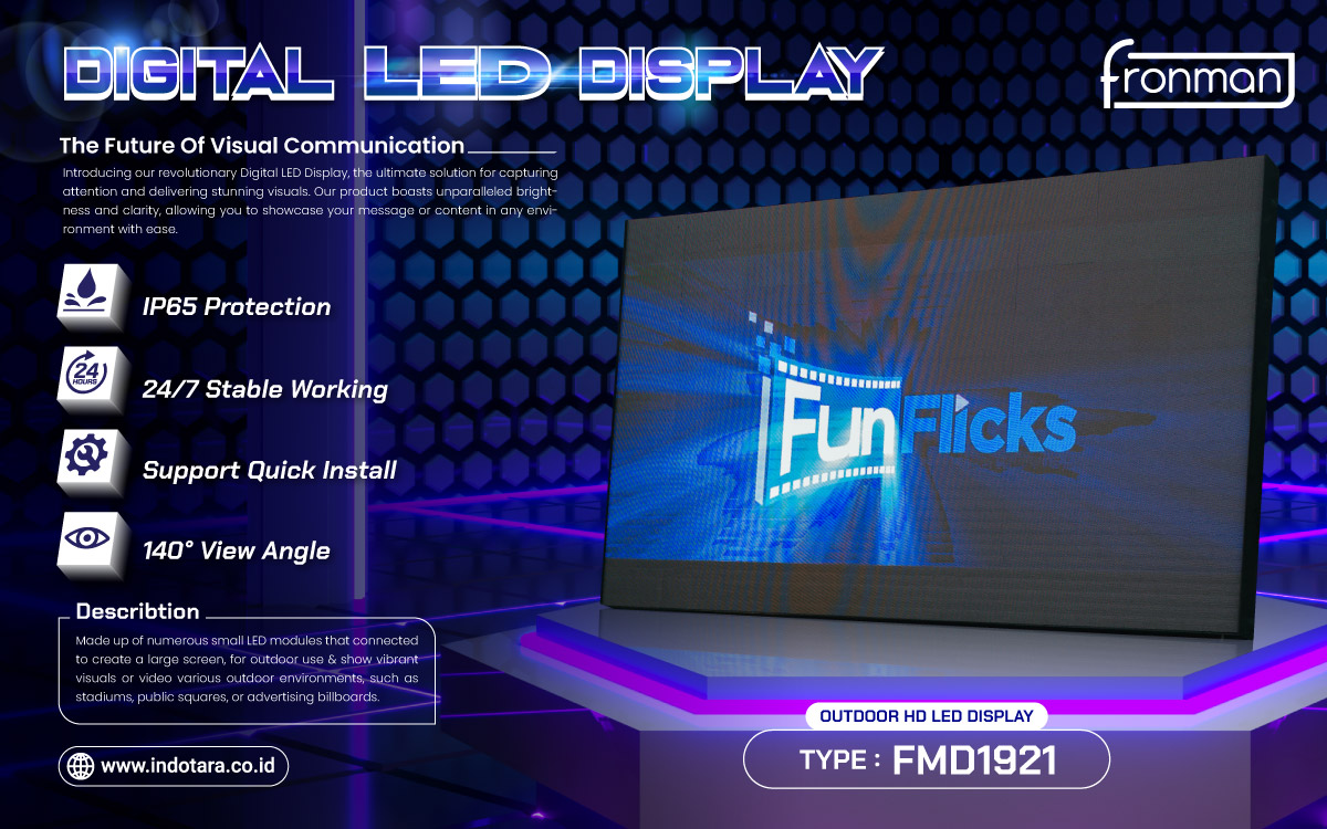 Jual HD LED Screen, Jual Outdoor Front Service LED Display, Jual Digital LED Display Berkualitas