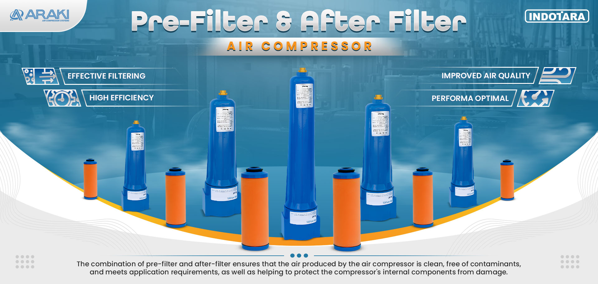 Araki Pre-Filter & After Filter Air Compressor