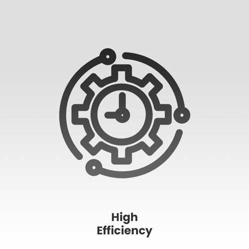 High efficiency