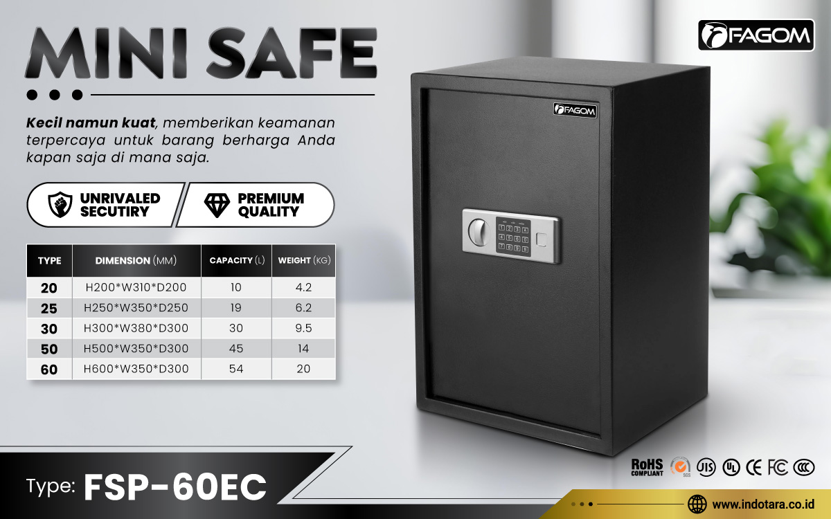 Jual Brankas Mini Safe Fagom Berkualitas