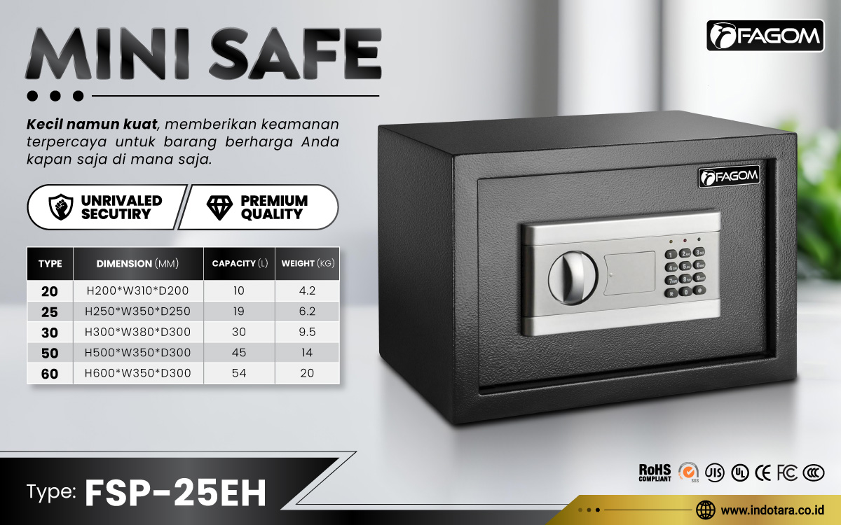 Jual Brankas Mini Safe Fagom Berkualitas