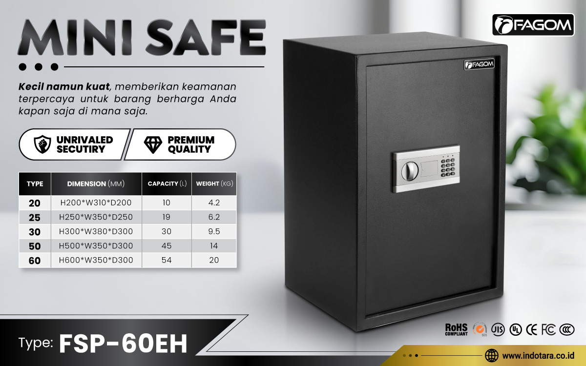 Jual Brankas Mini Safe Fagom Berkualitas