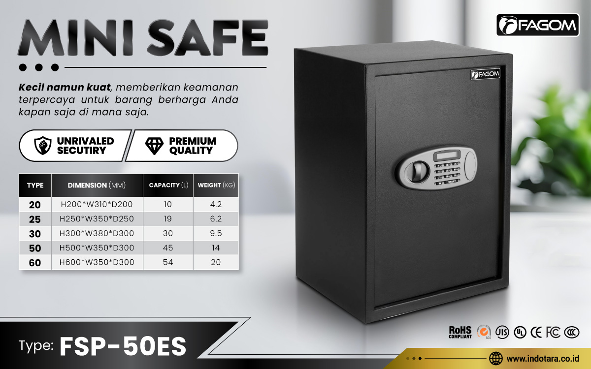 Jual Brankas Mini Safe Fagom Berkualitas