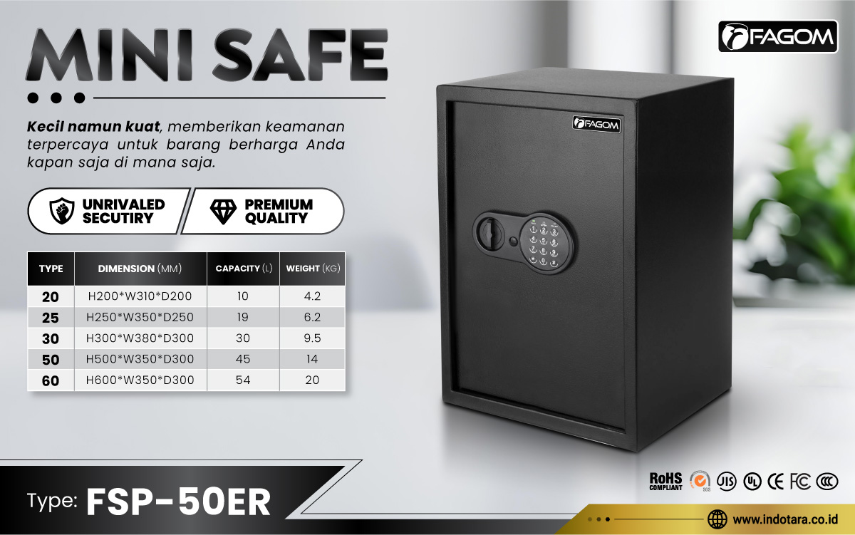 Jual Brankas Mini Safe Fagom Berkualitas