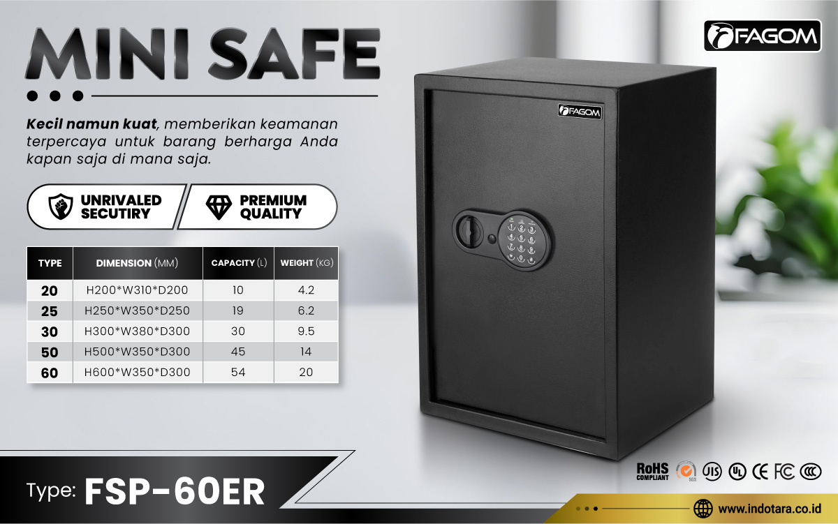 Jual Brankas Mini Safe Fagom Berkualitas