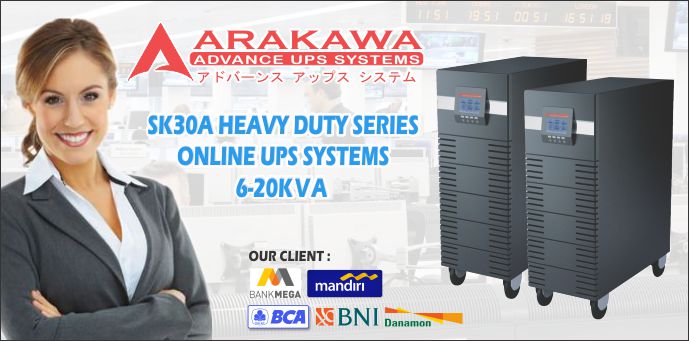 Banner Parrent Product Arakawa UPS SK30B 6-10KVA