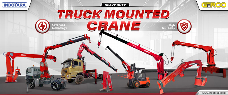 Jual Telescopic Boom Truck Mounted Crane