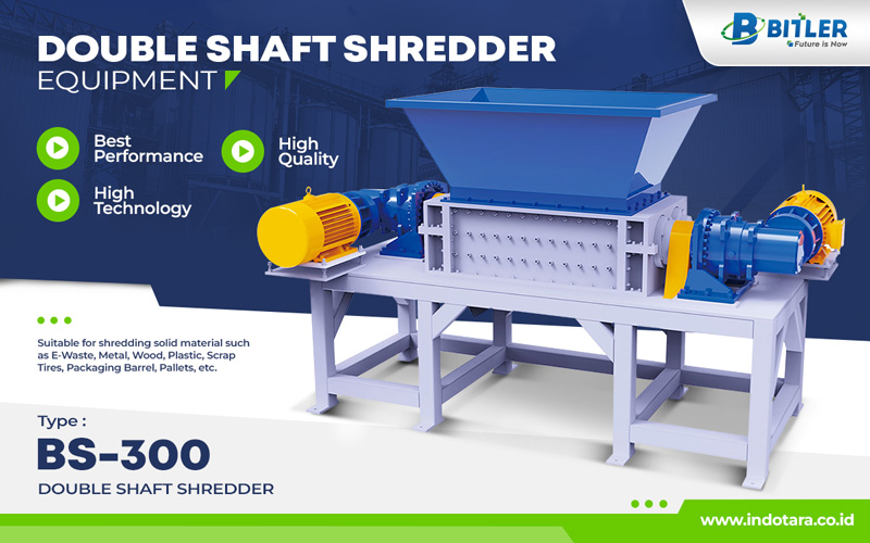 Jual Bitler Double Shaft Shredder