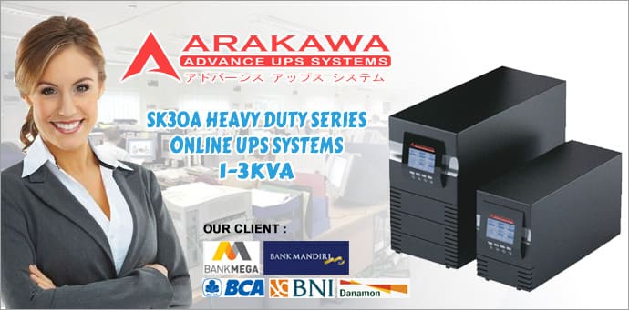 Banner Arakawa UPS SK30A 1-3Kva