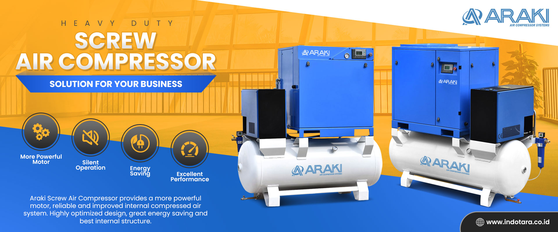 Jual Screw Air Compressor dengan harga murah