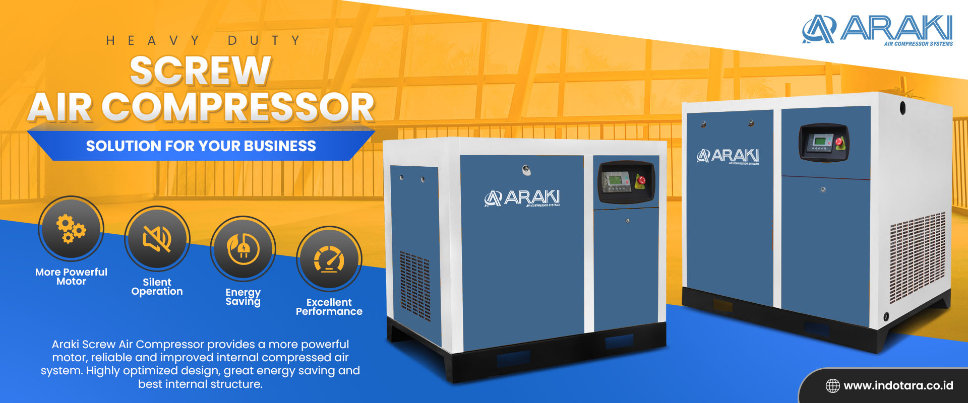 Jual Screw Air Compressor dengan harga murah