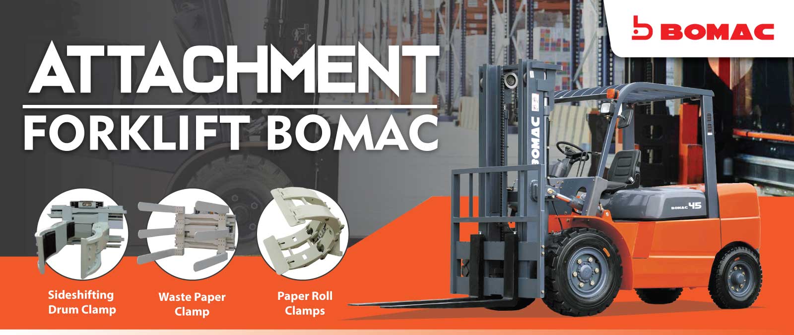 Attachments Forklift Bomac