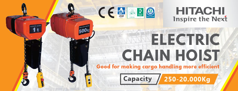 Jual Hitachi Hoist Murah, Jual Electric Chain Hoist, Jual Wire Rope Hoist