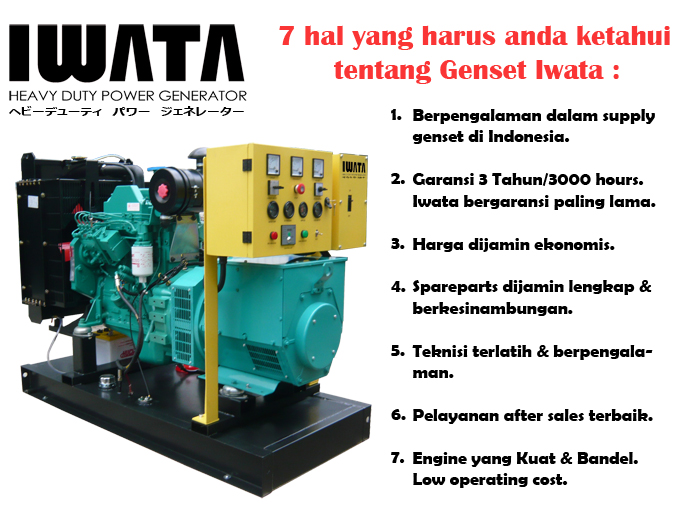 Jual Genset IWATA