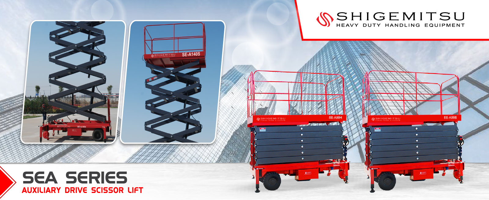 Shigemitsu Auxiliary Drive Scissor Lift