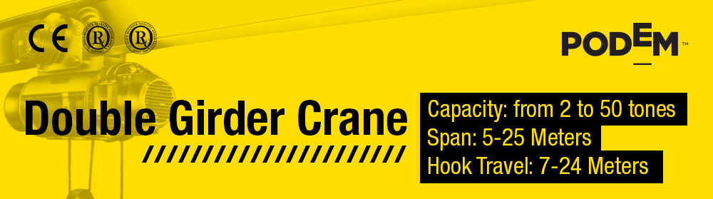 Jual Double Girder Crane, Harga Double Girder Crane, Podem Double Girder Crane Murah