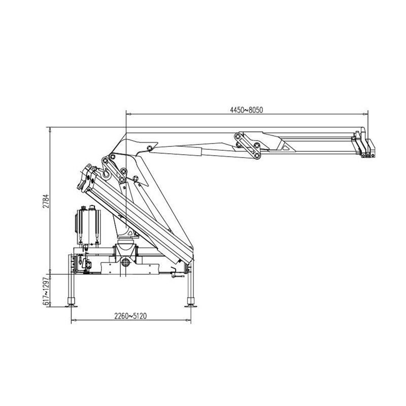 Gerco Knuckle Boom Truck Mounted Crane