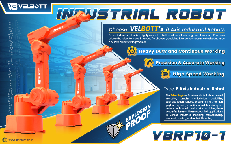 6 Axis Industrial Robot VBRP10-1