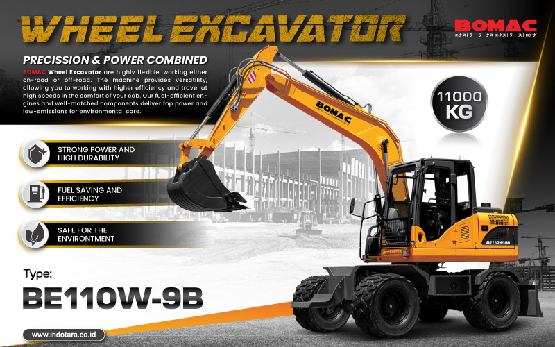 Bomac Wheel Excavator Heavy Duty