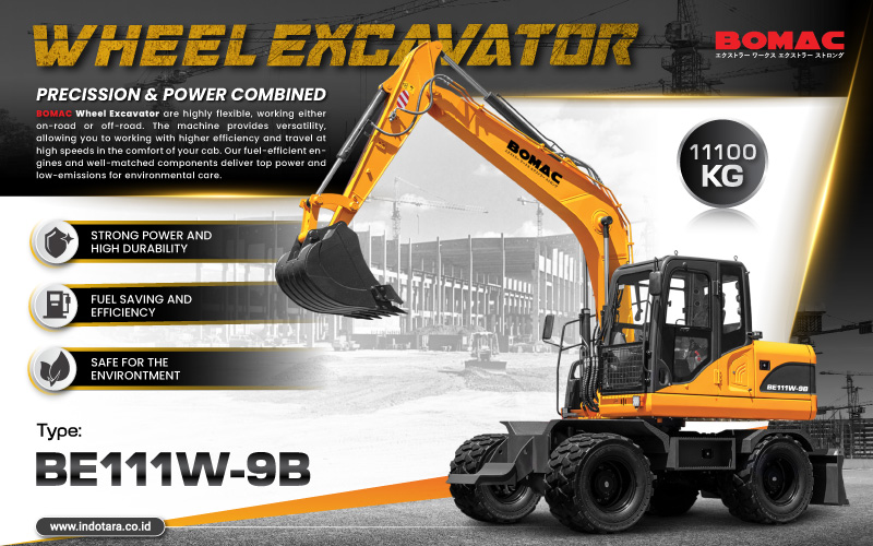 Bomac Wheel Excavator Heavy Duty