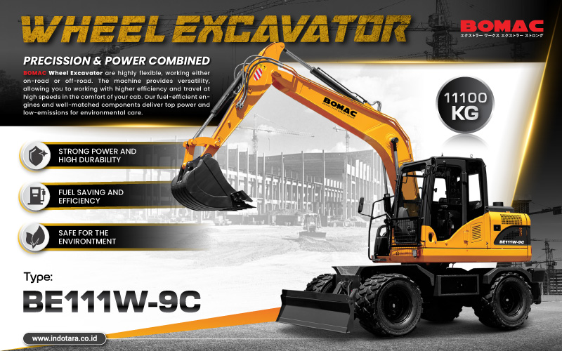 Bomac Wheel Excavator Heavy Duty