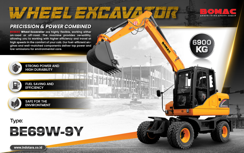 Bomac Wheel Excavator Heavy Duty