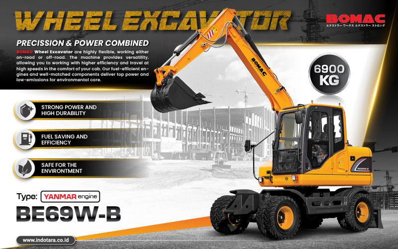 Bomac Wheel Excavator Heavy Duty