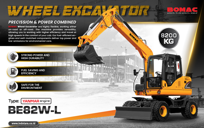 Bomac Wheel Excavator Heavy Duty