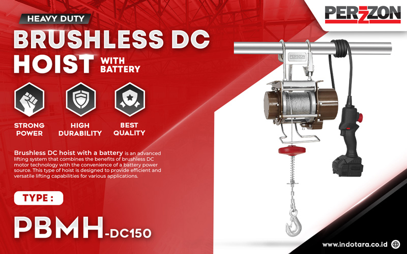 Perzzon Brushless DC Hoist With Battery