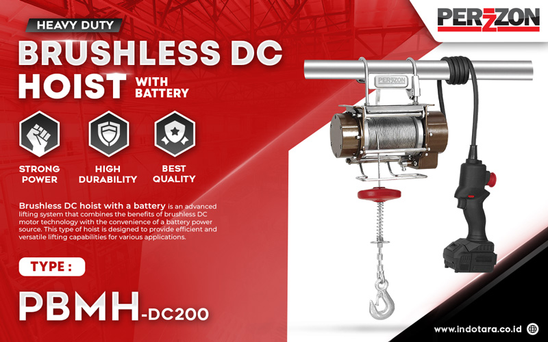 Perzzon Brushless DC Hoist With Battery