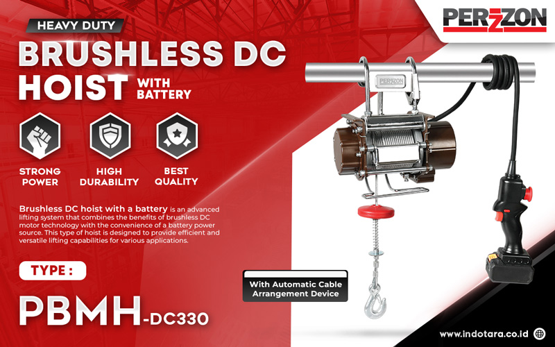 Perzzon Brushless DC Hoist With Battery