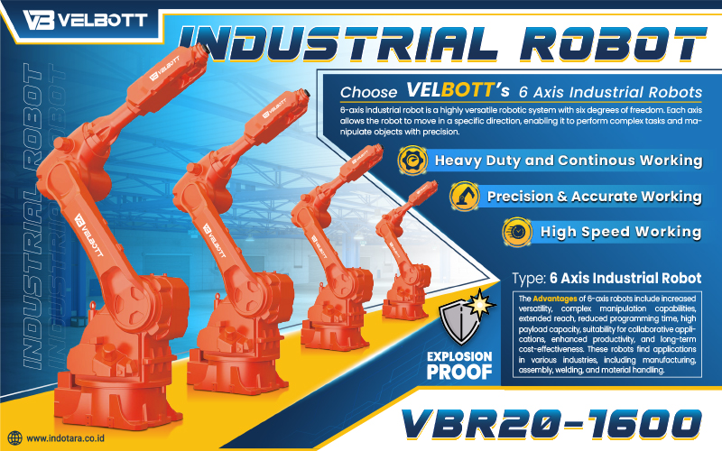 6 Axis Industrial Robot  VBR20-1600