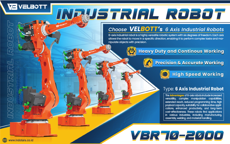 6 Axis Industrial Robot VBR70-2000